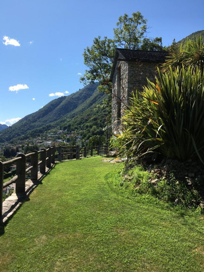 Rustico Resa: Brione Sopra Minusio Villa Bagian luar foto