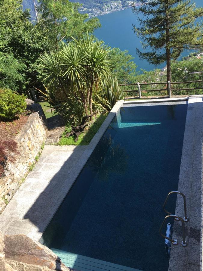 Rustico Resa: Brione Sopra Minusio Villa Bagian luar foto