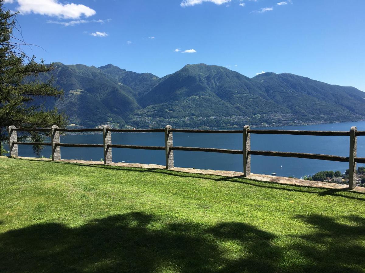 Rustico Resa: Brione Sopra Minusio Villa Bagian luar foto